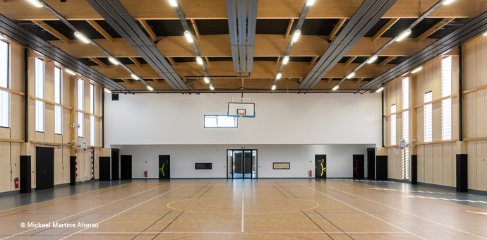 Salle de basketball - L'Observatoire CAUE